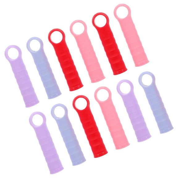 HAMPPLIES 12pcs Mop End Caps Plastic Comfortable Grip for Easy Installation and Maintenance