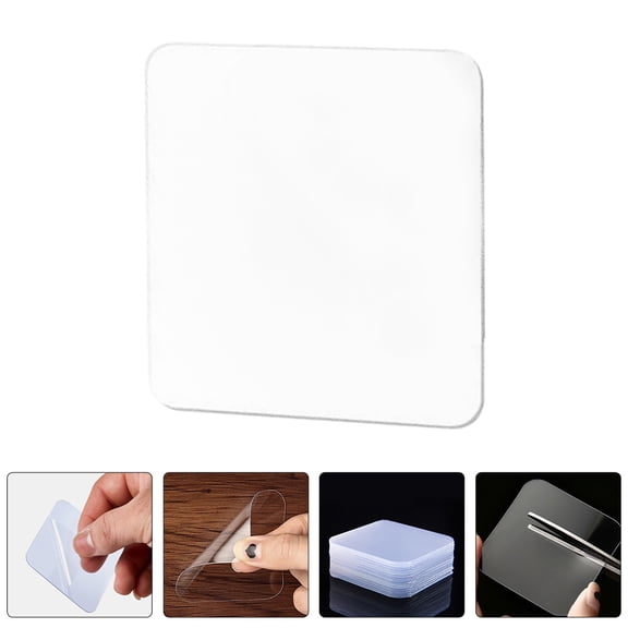 HAMPPLIES 150Pcs Clear Sticky Tape Traceless Double Sided Tape Transparent Acrylic Antislip For Posters Balloons