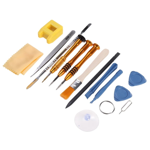 HAMPPLIES 15Pcs Opening Pry Magnetic Screwdriver Tools Electronic Repair Kit in Assorted Color