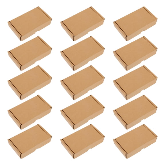 HAMPPLIES 15pcs Packing Boxes Coffee Paper Foldable Shipping for Mobile Phone Cases