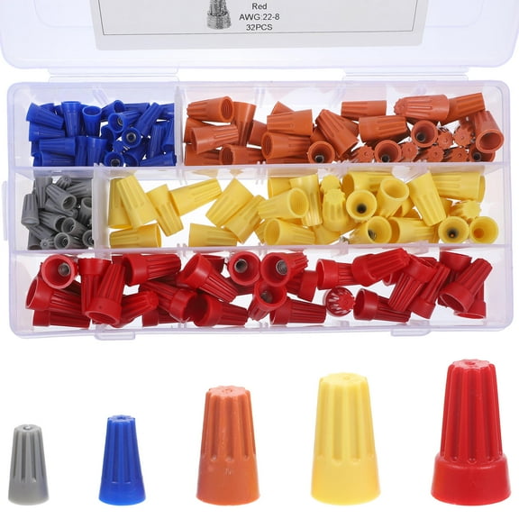 HAMPPLIES 160Pcs Wire Connector Nut Waterproof Speaker Wiring