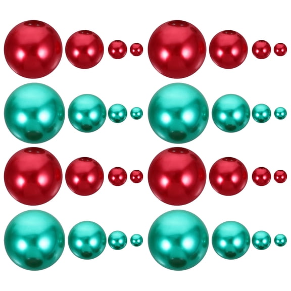 HAMPPLIES 166-Pcs Vase Filler Pearls Assorted Color Round Abs Material Floating Beads Pearls Home Decoration