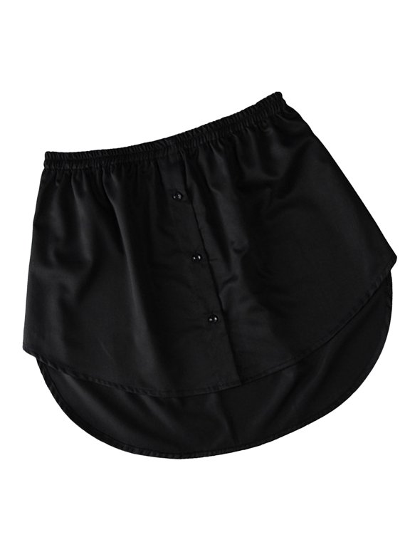 1Pc Versatile Fake Hem Black Fake Skirt Hem for Woman Casual Wear Daily Use
