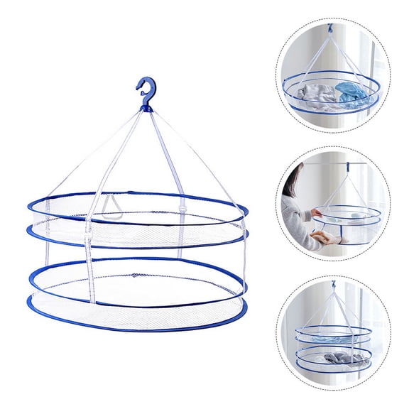 HAMPPLIES Mesh Clothes Drying Net, Lightweight Basket for Sweaters, Socks, and Delicates, 1 Pc