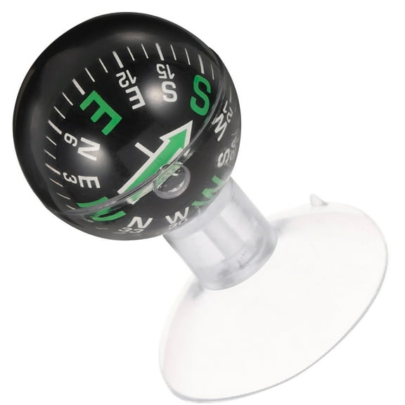 HAMPPLIES Automotive Compass Ball Black Abs 1Set 2Inch