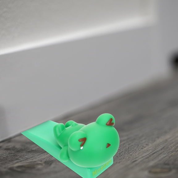 HAMPPLIES 1Pack Door Stopper Cute in Green with Anti-Slam Feature for Home Use