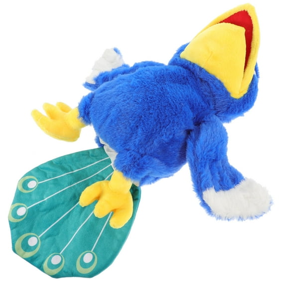 HAMPPLIES 1Pack Interactive Hand Puppet Peacock Shape Assorted Color for Kids Educational Activities