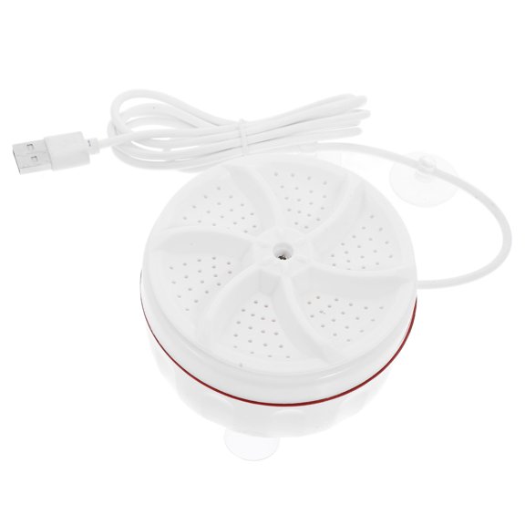 HAMPPLIES 1Pack Mini Turbo Washing Machine Plastic White for High-frequency Vibration Cavitation at Home Use