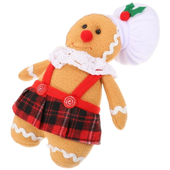 HAMPPLIES Stuffed Gingerbread Man Festive Atmosphere Orange 1Pack 11.8X7.9X3.9in