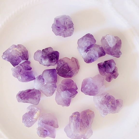 HAMPPLIES 1Pack Polished Amethyst Crystal Chips Decorative Stones for Flower Arrangements