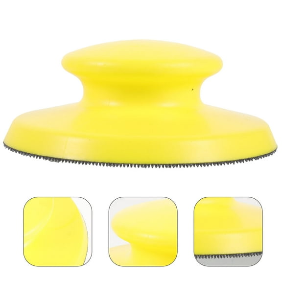 HAMPPLIES 1Pack Sanding Block Tool for Woodworking Tool with PU Material 5 Inch Cap Hand Sander