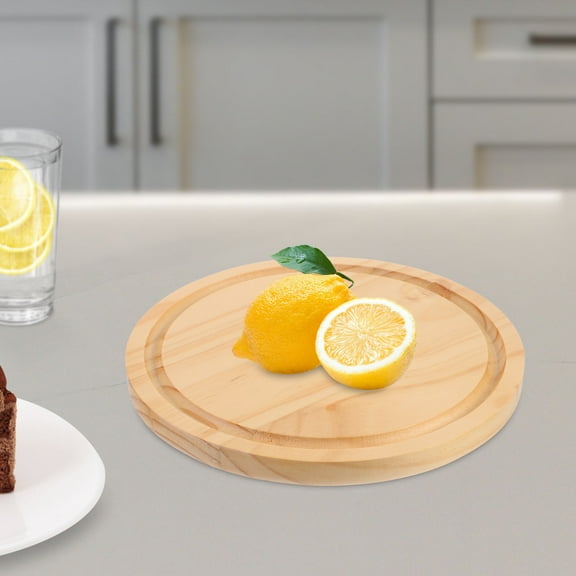 HAMPPLIES 1Pack Serving Boards Khaki Wood Cakes Compact Design For Cafes