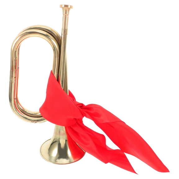 HAMPPLIES Trumpet Bugle Horn Copper Music Instrument 1Set