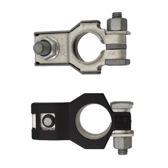 HAMPPLIES 1 Pair Tinned Copper Car Battery Terminal Connectors for Electrical Connection