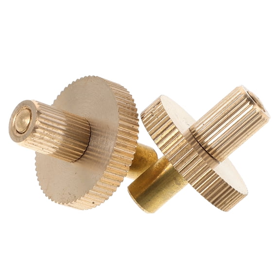 HAMPPLIES 1Pair Golden Brass Bridge Screws Replacement for Double Bass with Precision Engineering