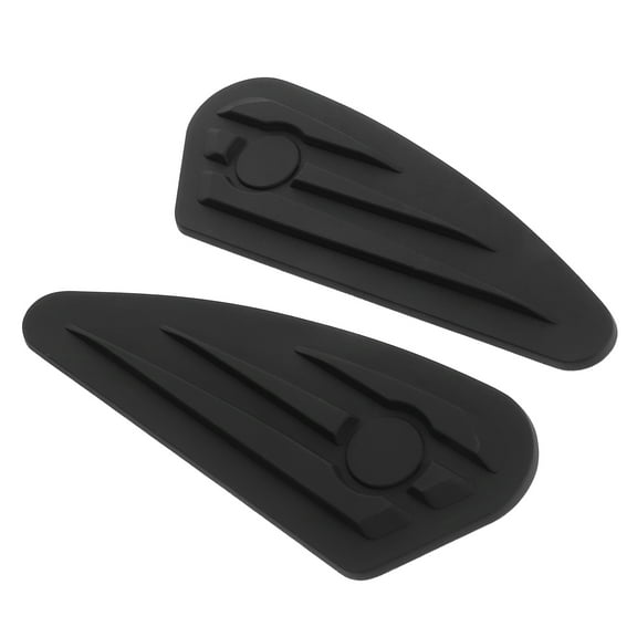 HAMPPLIES 1Pair Motorcycle Tank Protector Anti Slip Pad Black Durable High Grip with Reflective Patterns