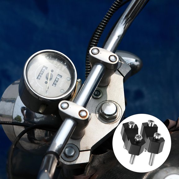 HAMPPLIES Handlebar Riser Clamp Handlebar Riser Adapter Aluminium Magnesium Alloy 1 Pair