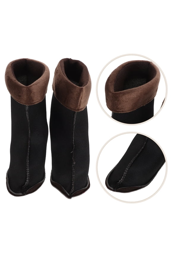 1Pair Thermal Boot Liners in Black for Cold Weather Fit Multiple Boots Washable Comfort