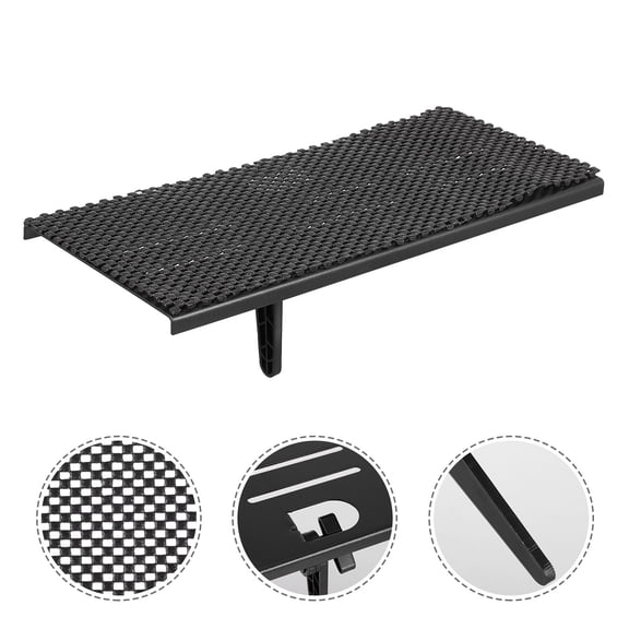 HAMPPLIES 1Pc TV Screen Platform Black Monitor Shelf Practical Home Supply Space Saver