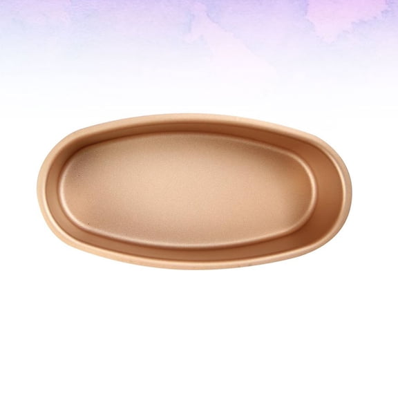 HAMPPLIES Golden Nonstick Steel Bread Baking Tray Oven Pan for Easy Cleaning and Home Use, and Convenient