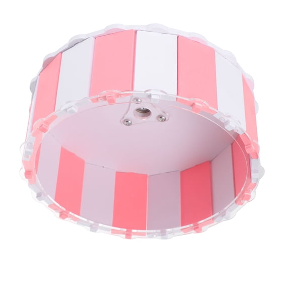 HAMPPLIES 1Pc Quiet Hamster Wheel Pink Small Animal Running Machine Clear View and Fun Activity