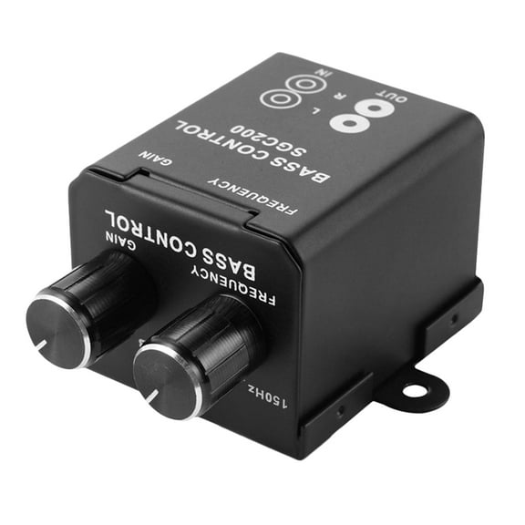 HAMPPLIES 1Pc Remote Level Control for Car Audio Amplifier Gain Volume Controller Black