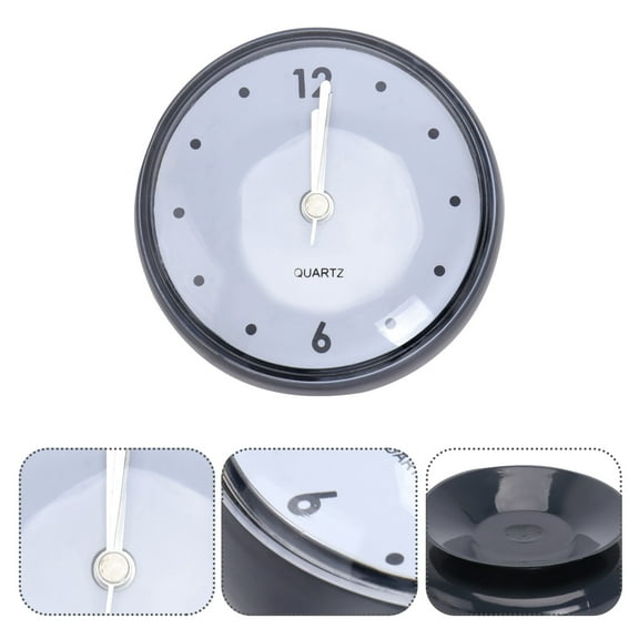 HAMPPLIES Bathroom Clock Pendant Dark Grey ABS 1Pcs
