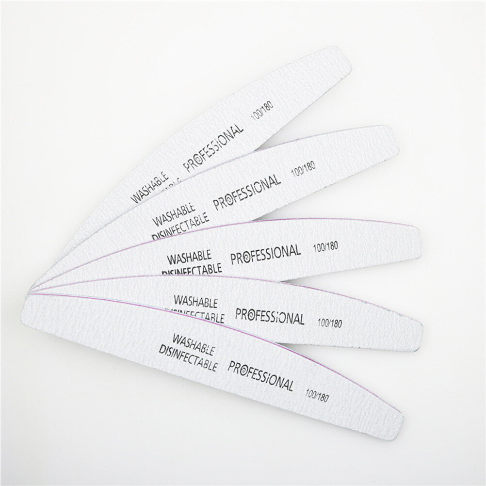 Metal Contoured Rounded Nail File HAMPPLIES 1Pcs Dual-Ended Manicure Stick Nail Files for Natural Nails ...