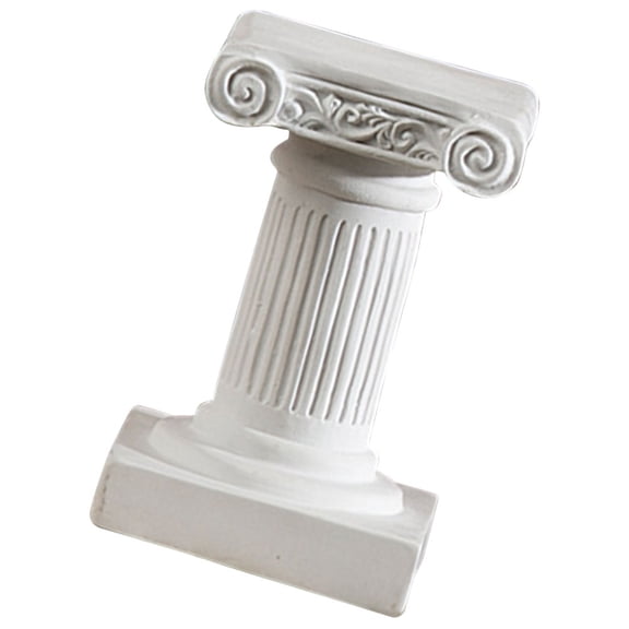 HAMPPLIES Column Statue Party Flowerpot Holder Miniature Roman Column Ornament Resin 1Pcs