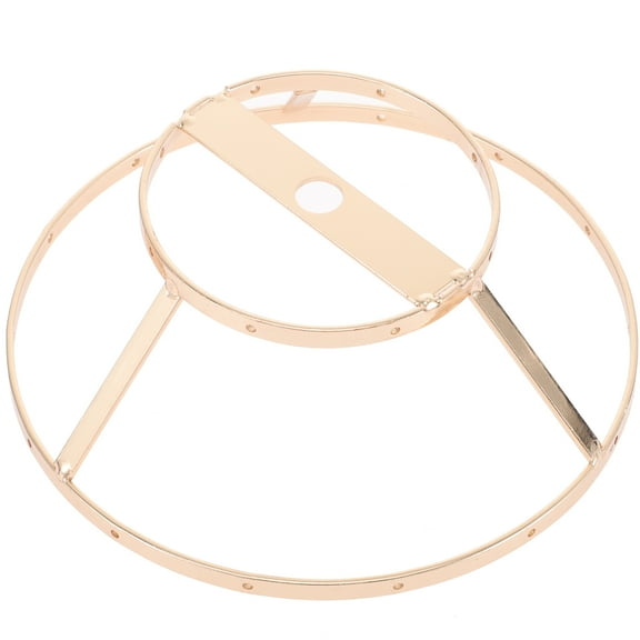 HAMPPLIES 1Pcs Golden Iron Wire Lampshade Frame for Home Decoration and Diy Lampshade 14.5x14.5cm