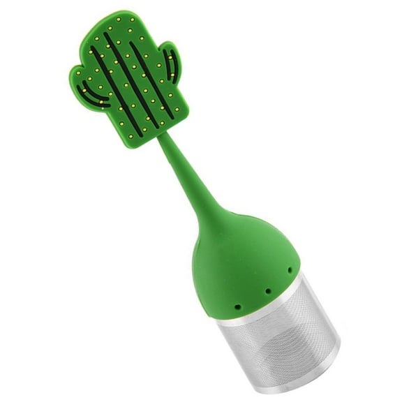 HAMPPLIES Mesh Tea Infuser Cactus Shaped Silicone 1Pack 5.9x1.6in