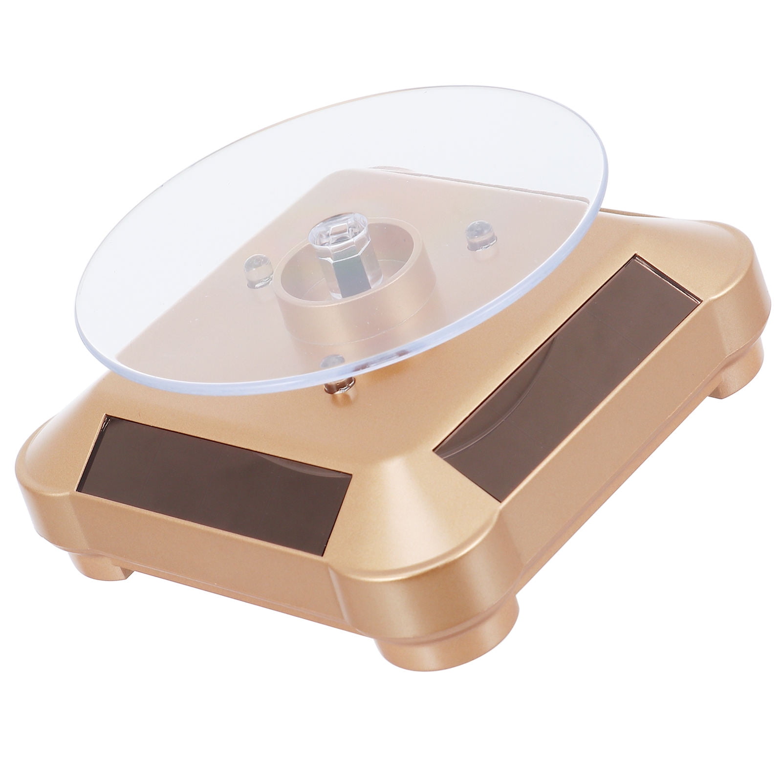 HAMPPLIES 1Pcs Motorized Rotating Display Racks Golden Round for ...