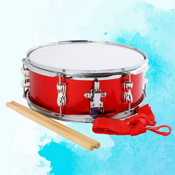 HAMPPLIES 1Pcs Portable with Adjustable Strap Snare Drum for Kids Quality Sound Production