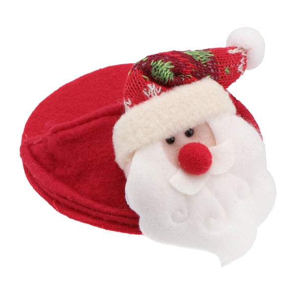 HAMPPLIES 1Pcs Red Wine Glass Coaster Mat Square Plush Knitted Fabric Table Decoration for Decorative Cup Mat