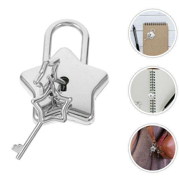 HAMPPLIES 1Pcs Small Star Shaped Lock for Handbag Cute Locks Durable Simple Design