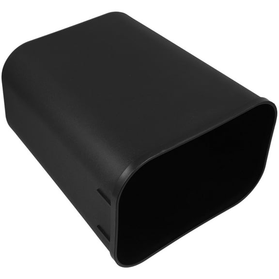 HAMPPLIES Bedside Trash Container Trash Can Black Plastic 1Pcs