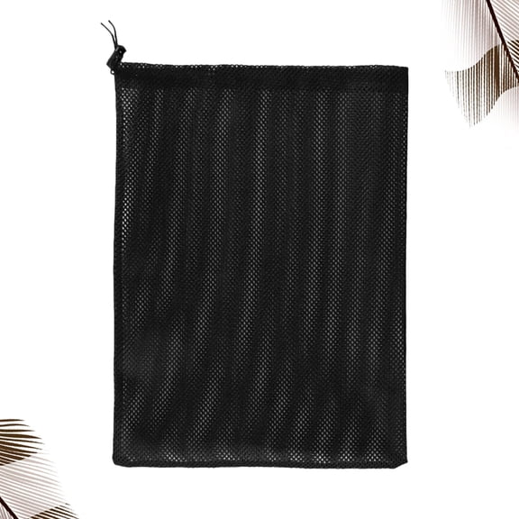 HAMPPLIES Water Pump Filter Mesh Bag, Black Polyester Rectangular Net for Aquarium Fish , and Easy to Clean