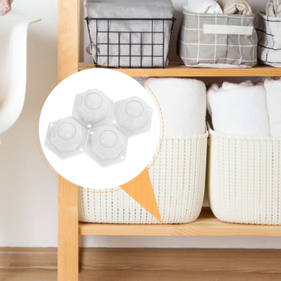 HAMPPLIES 1Set Adhesive Swivel Casters for Furniture Legs Suitable for Sofas Cabinets and Tables