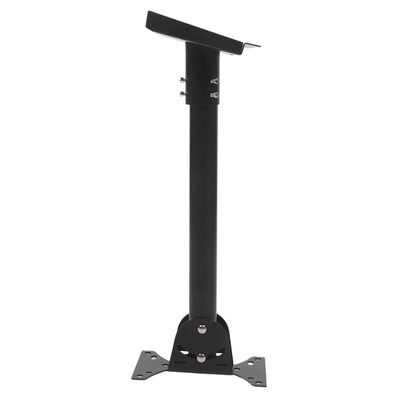 HAMPPLIES 1Set Adjustable Height Black Antenna Base Mount Kit with Weatherproof Aluminum Bracket for Roof