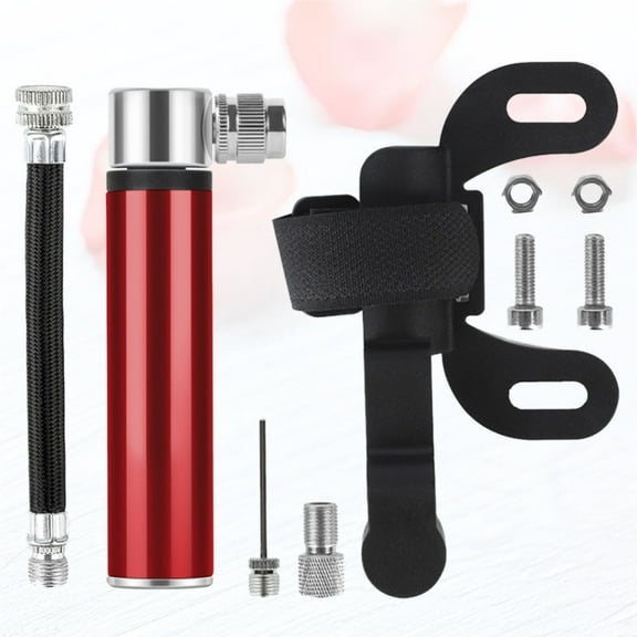 HAMPPLIES 1Set Aluminum Alloy Cycling Pump Portable Bike Tire Inflator with Locking Function