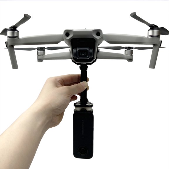 HAMPPLIES Camera Mount Set in Black with Versatile 360 Degree Mounting Options for Action and 360 Cameras