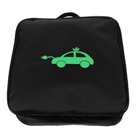 HAMPPLIES 1Set Charging Cord Organizer Black Charger Bag For Car Trunk Storage