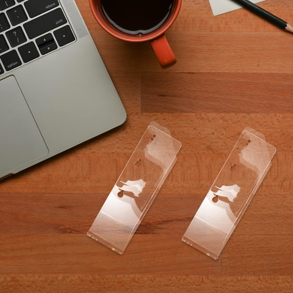 HAMPPLIES 1Set Transparent Under Desk Laptop Mount Wall Holder for Tablets and Keyboards