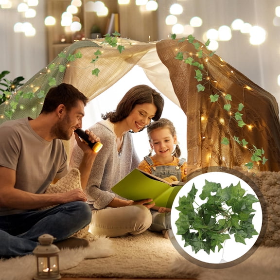 HAMPPLIES 1Set Cottagecore Decor Creeper With Light Hanging Fake Plants For Christmas And Thanksgiving