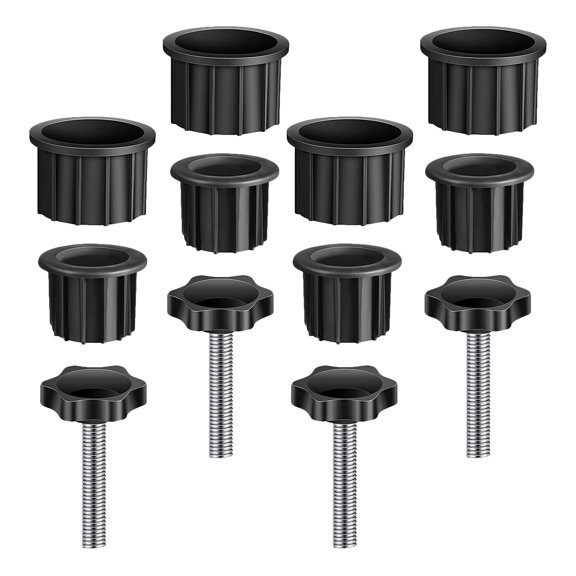 HAMPPLIES 1Set Durable Patio Umbrella Base Cap Replacement with Stable Fixing Screws Accessories