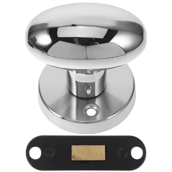 HAMPPLIES 1Set Durable Plated Silver Hidden Lock for Cabinet Doors Featuring Single Side Installation and Anti Forced Entry