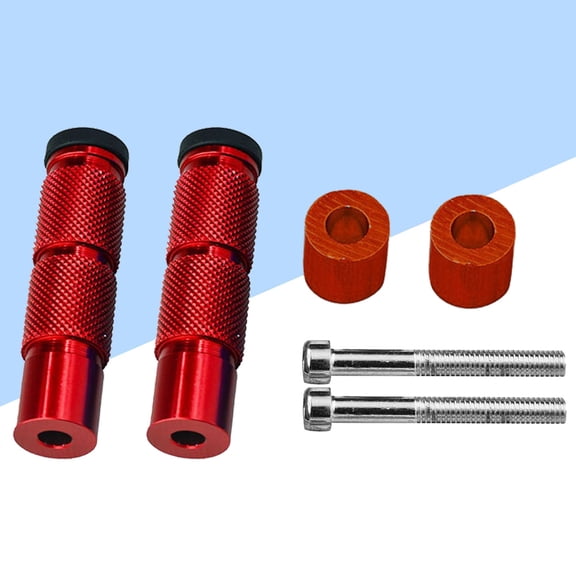 HAMPPLIES Foot Pegs for Motorcycles Shifter Peg Red Aluminum Alloy 1 Set