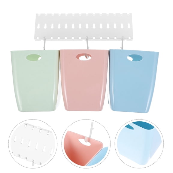 HAMPPLIES Recycle Trash Can Plastic 1 Set Assorted Color