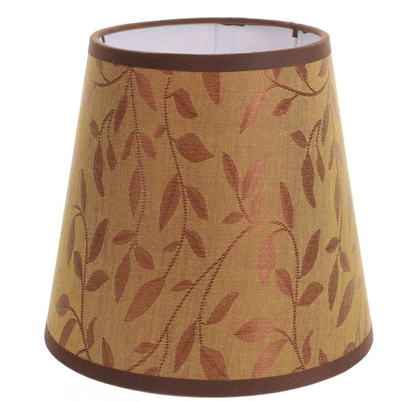 HAMPPLIES Bedroom Lampshade Willow Leaf Shape Golden Cloth 1Pack