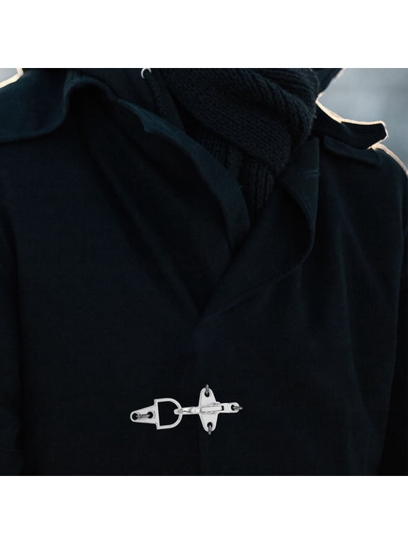 Metal Coat Buckle Set with Plated Toggle Closure Replacement for Jackets and Outerwear